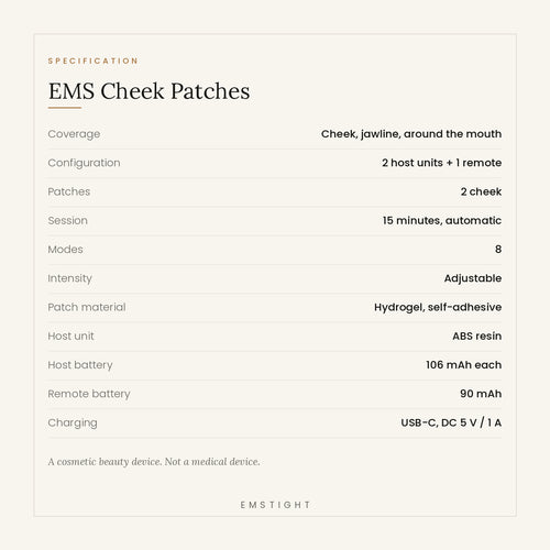 EMS Microcurrent Cheek Patches